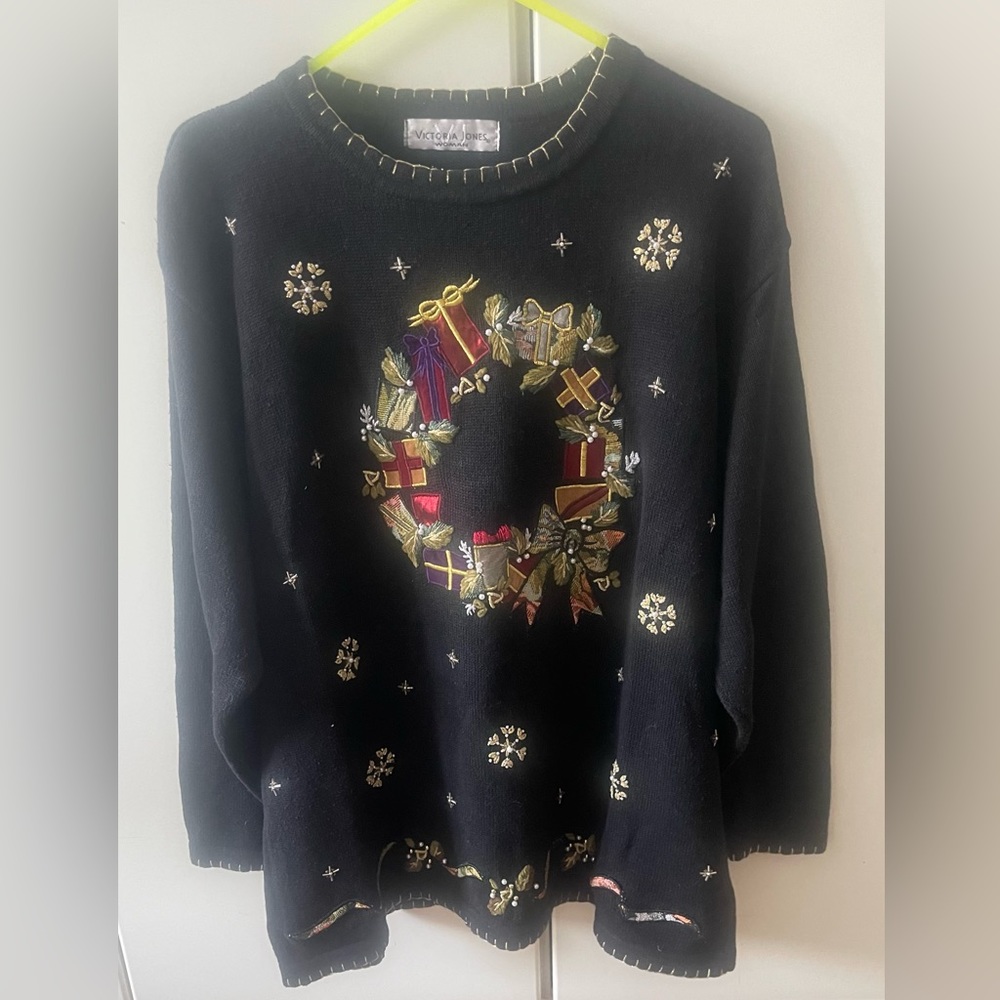 Victoria Jones Holiday sweater, new with no tags.